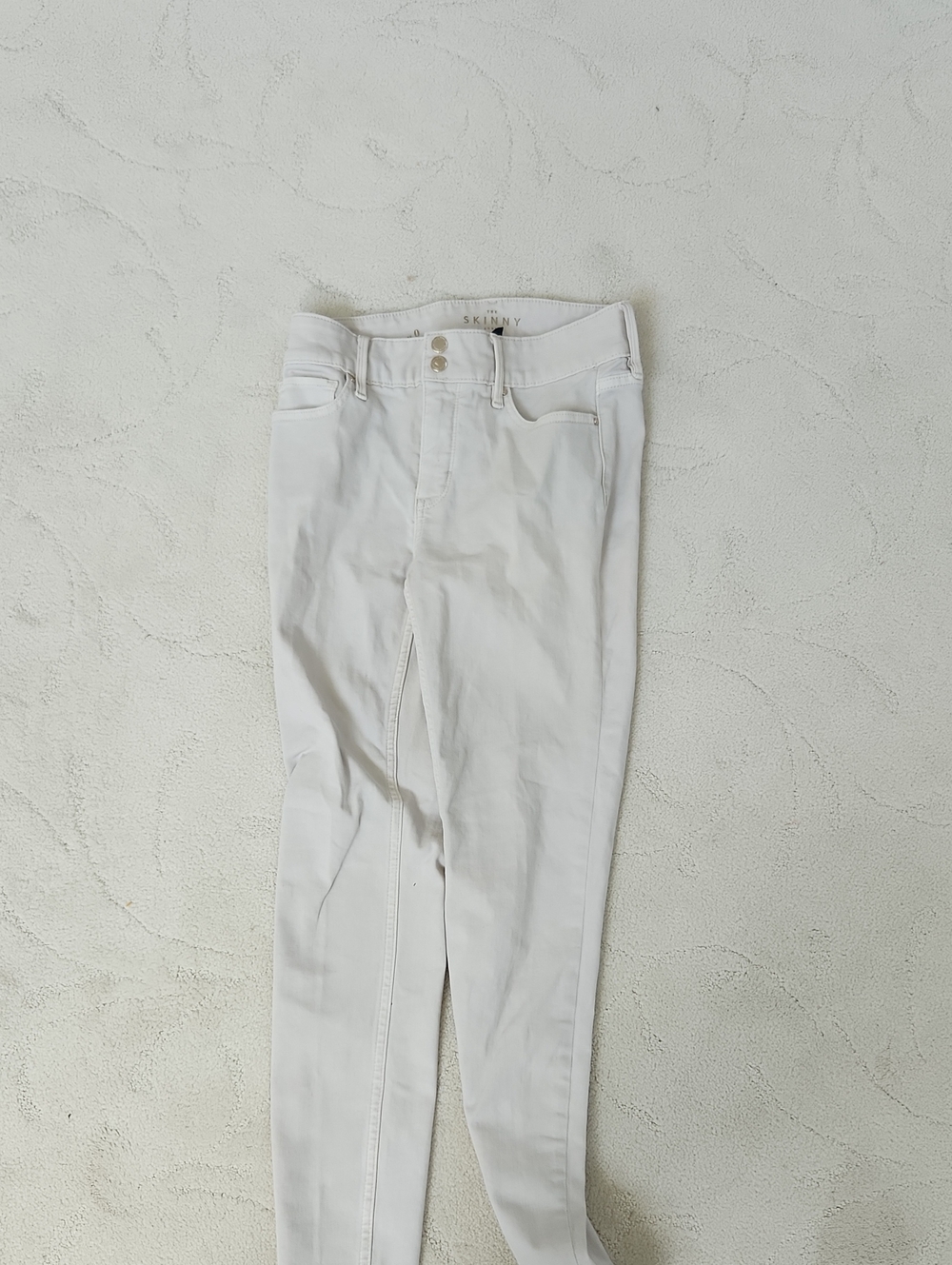 White House Black Market Women's White Skinny Jeans